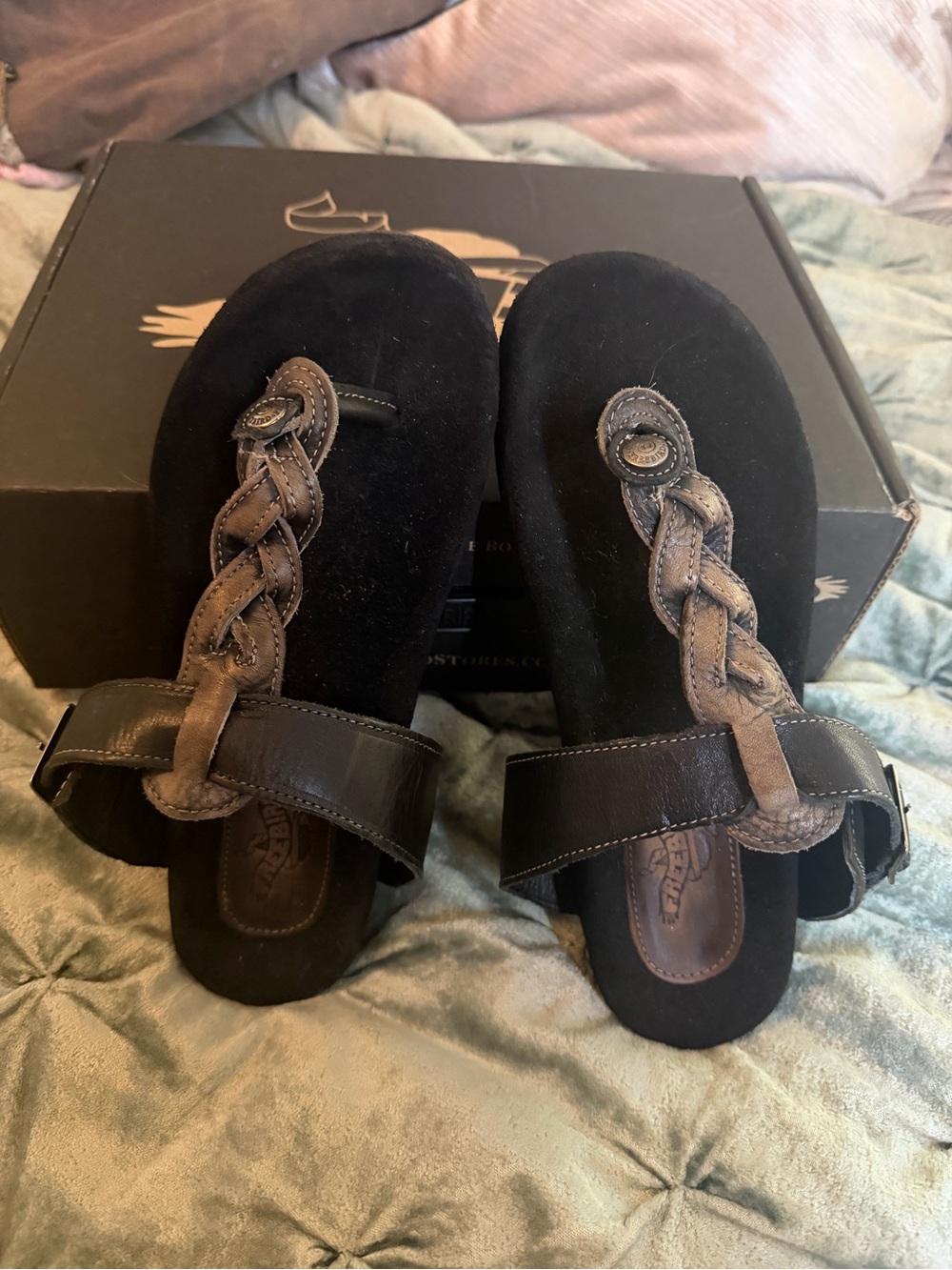 Comfort Braided Black & Brown Women’s Sandals